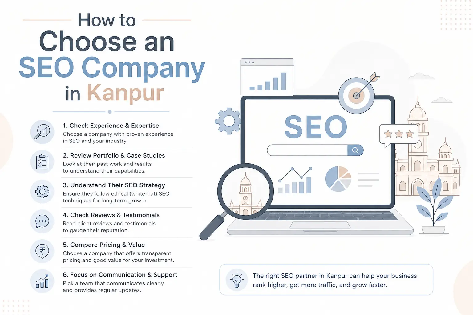 How to Choose an SEO Company in Kanpur — A Practical Guide for Business Owners